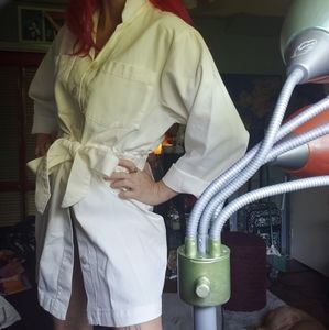 Zara white twill shirt dress